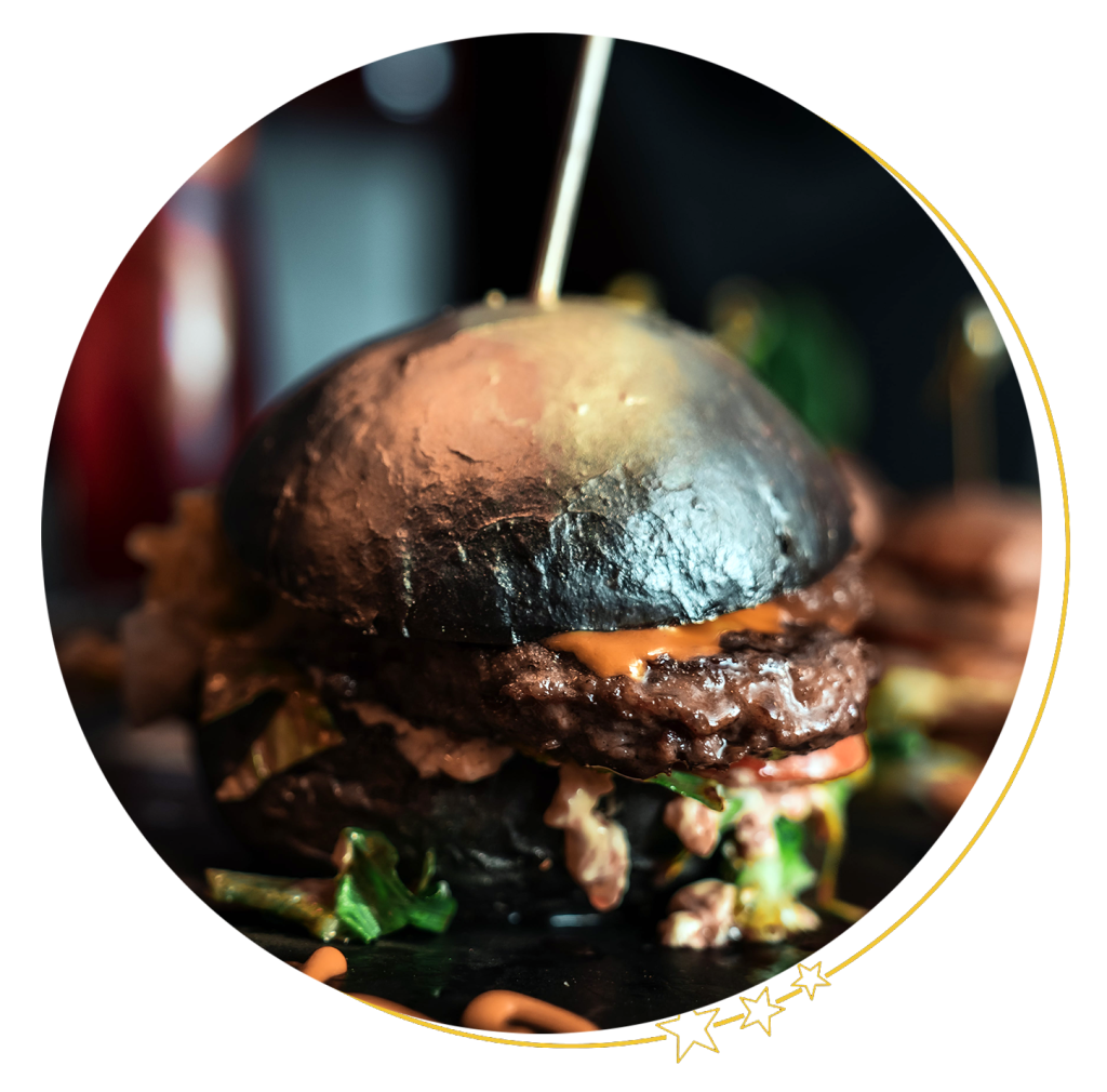 vendégek kedvencei fekete mágia burger kör